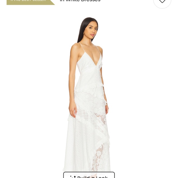 For Love & Lemons Rosalyn Maxi Dress in White size small - Picture 2 of 3